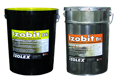 Зовнішню гідроізоляцію можна легко виконати за допомогою бітумно-каучукової мастики Izobit DK застосовувати її рекомендується в комплексі з праймером Izobit BR